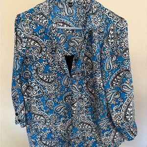 Blue Paisley‎ Women's Top